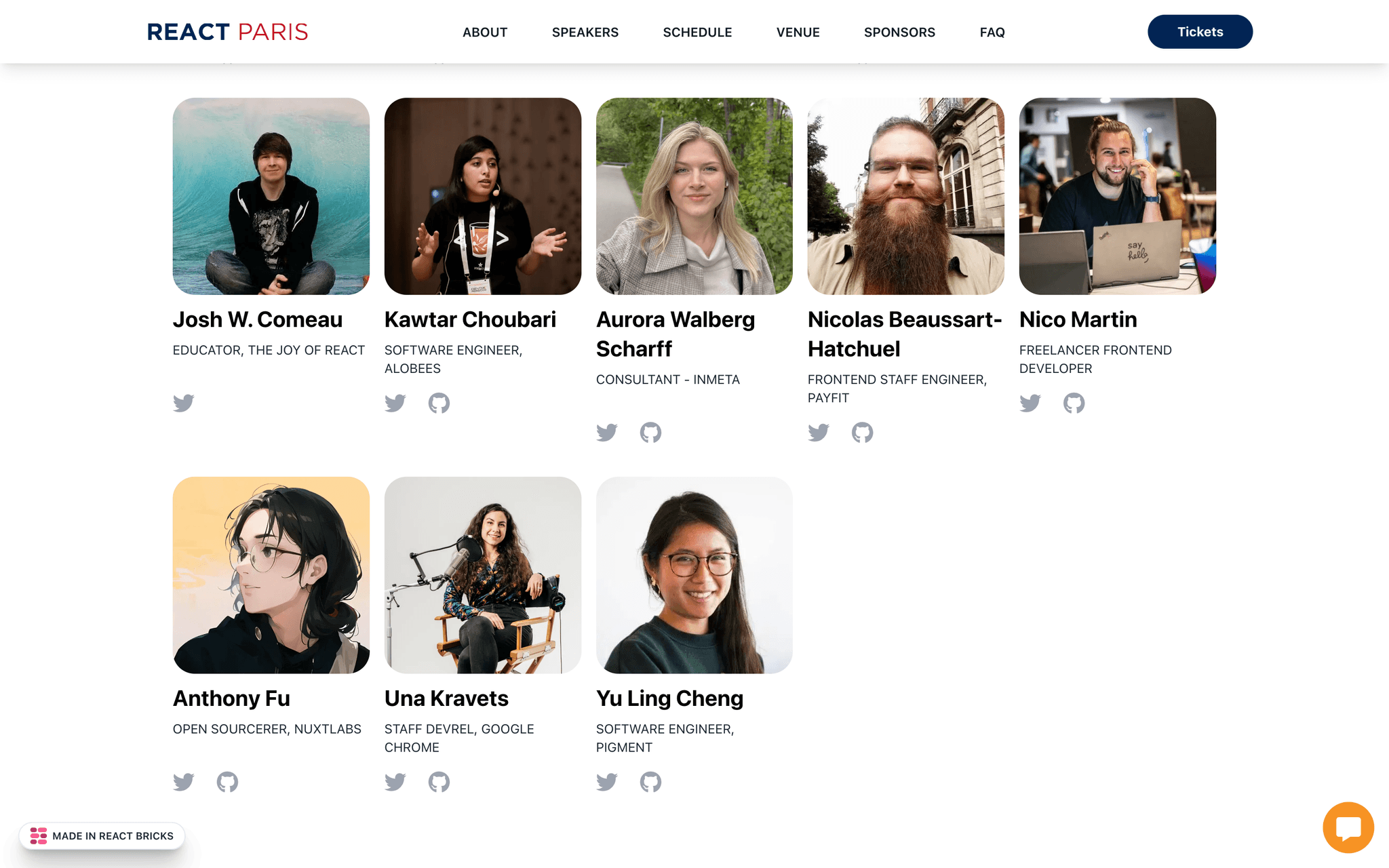 React Brussels speakers