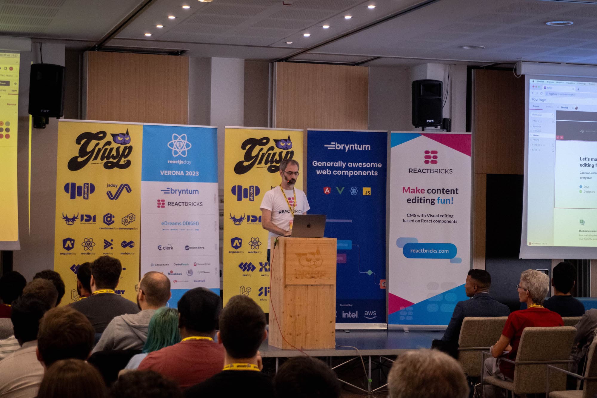 reactjsday Verona 2023 - React Bricks Diamond sponsor